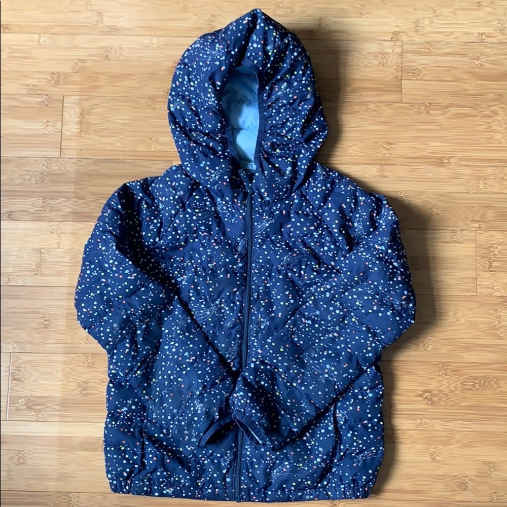 Blue Starry Puffy Jacket